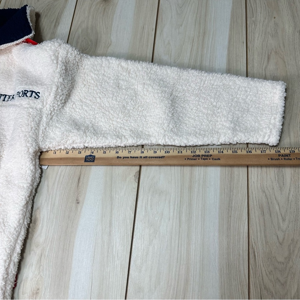 Disney Women's Mickey Mouse Ski Sherpa Quarter-Zip Sweater‎ Pullover Size XS New - Picture 7 of 13